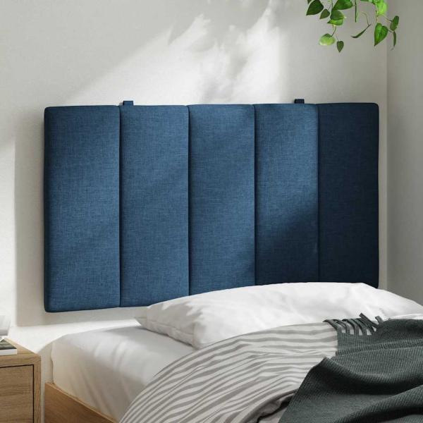 Kopfteil-Kissen Blau 90 cm Stoff