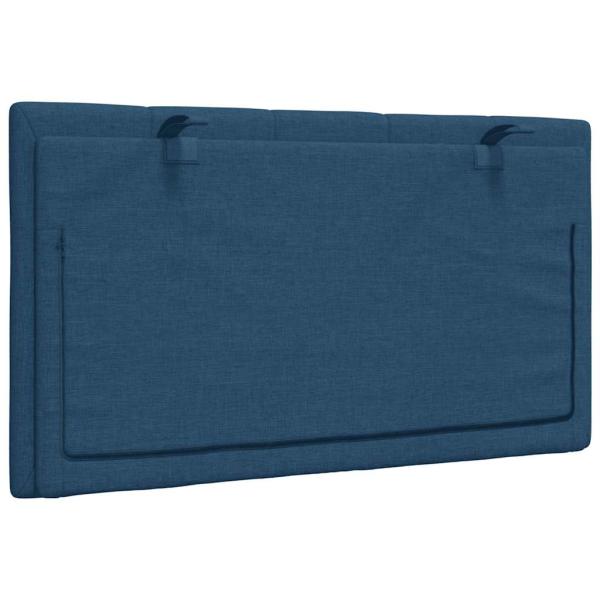 Kopfteil-Kissen Blau 90 cm Stoff