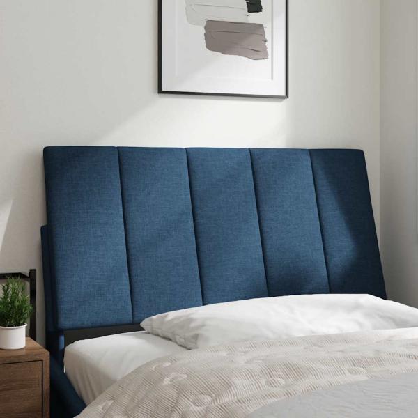 Kopfteil-Kissen Blau 100 cm Stoff