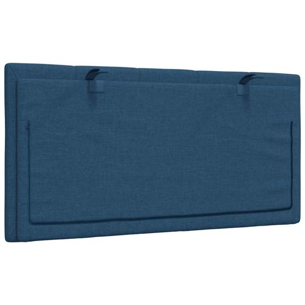 Kopfteil-Kissen Blau 100 cm Stoff