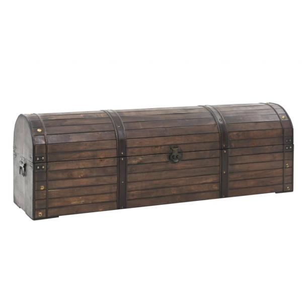 Aufbewahrungstruhe Massivholz Vintage-Stil 120x30x40 cm