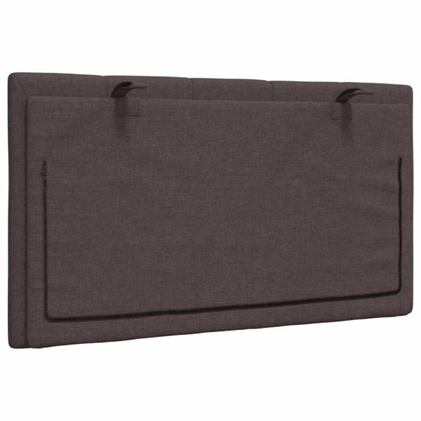 Kopfteil-Kissen Dunkelbraun 80 cm Stoff