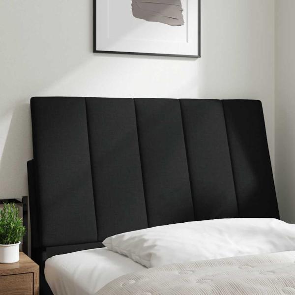 Kopfteil-Kissen Schwarz 90 cm Stoff