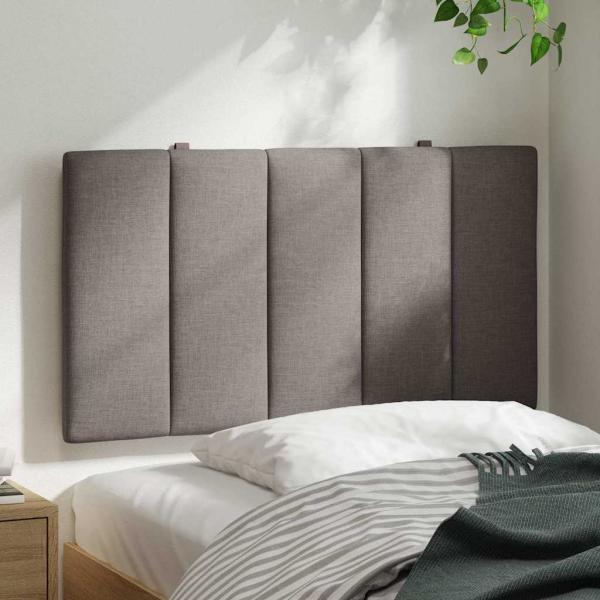 Kopfteil-Kissen Taupe 90 cm Stoff