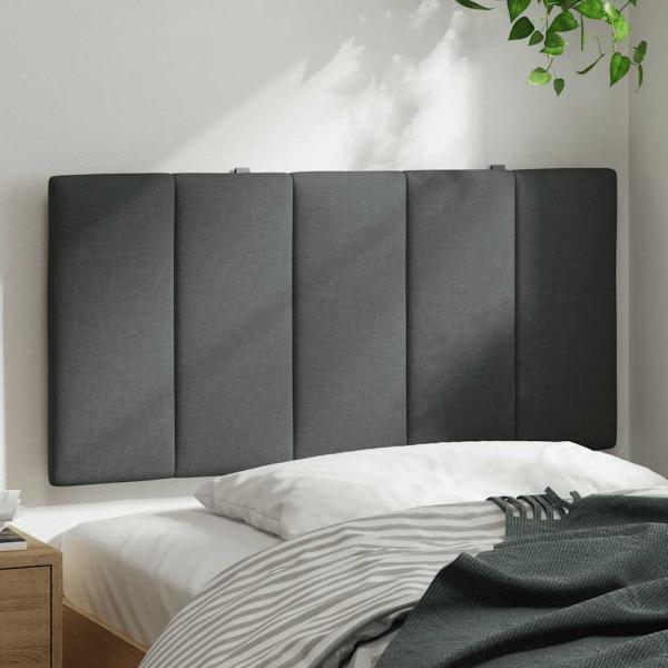 Kopfteil-Kissen Dunkelgrau 100 cm Stoff