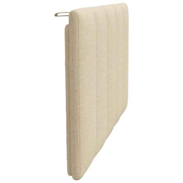 Kopfteil-Kissen Creme 80 cm Stoff
