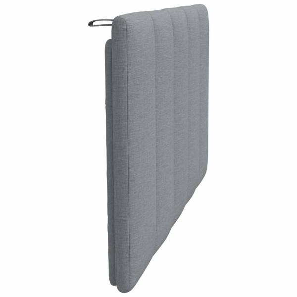 Kopfteil-Kissen Hellgrau 90 cm Stoff
