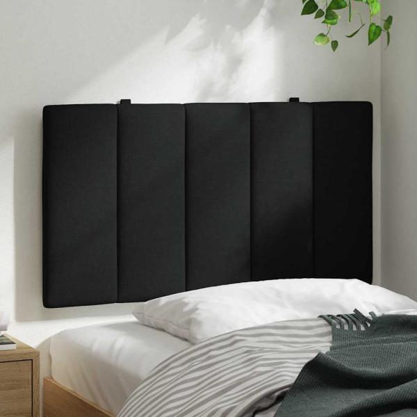 Kopfteil-Kissen Schwarz 80 cm Stoff