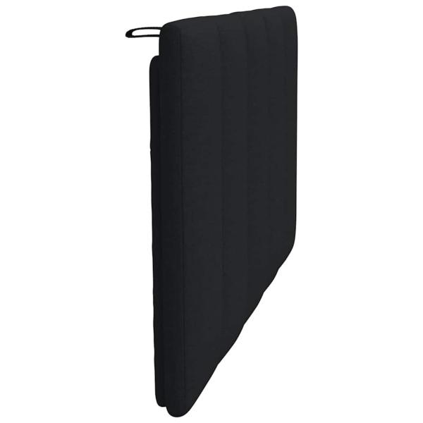 Kopfteil-Kissen Schwarz 80 cm Stoff