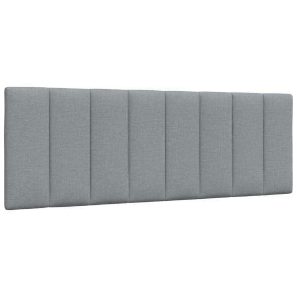 ARDEBO.de - Kopfteil-Kissen Hellgrau 120 cm Stoff