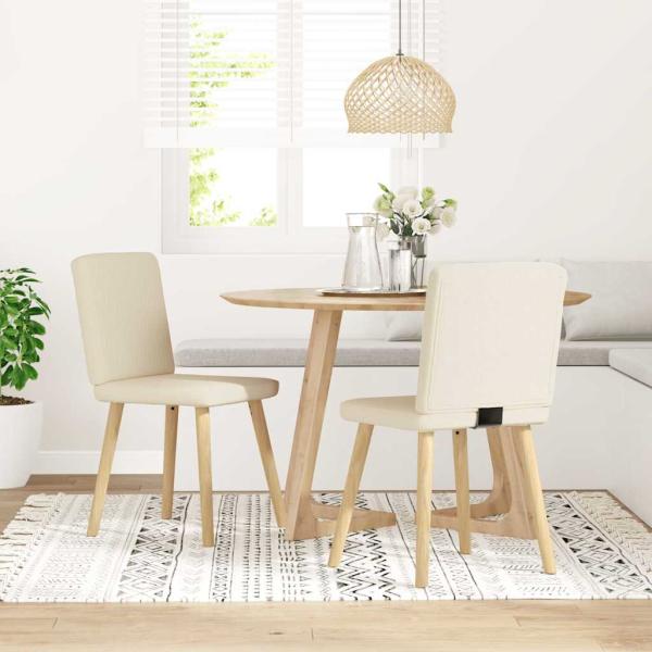 ARDEBO.de - Esszimmerstühle 2 Stk. Leinen