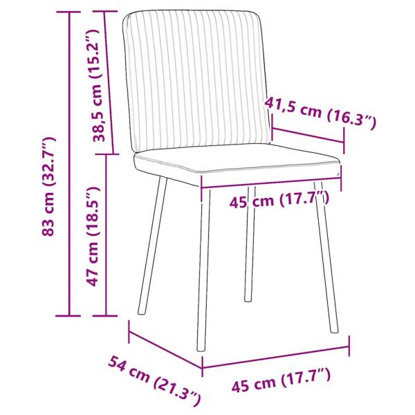 Esszimmerstühle 2 Stk. Gelb Samt