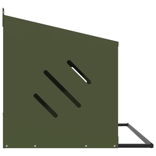 Hühner-Nistkasten mit 2 Fächern Olivgrün Metall