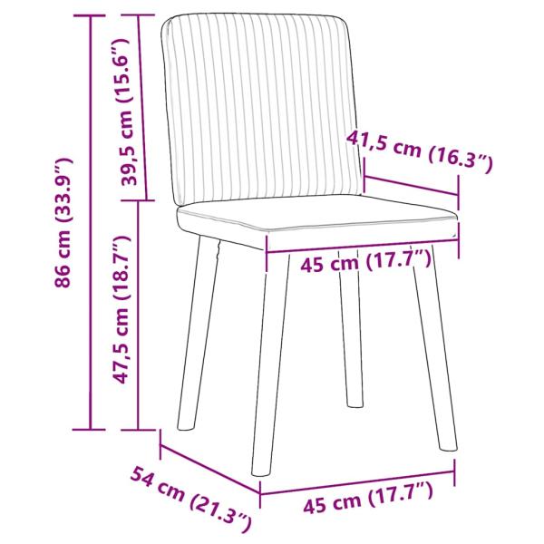 Esszimmerstühle 6 Stk. Schwarz Stoff