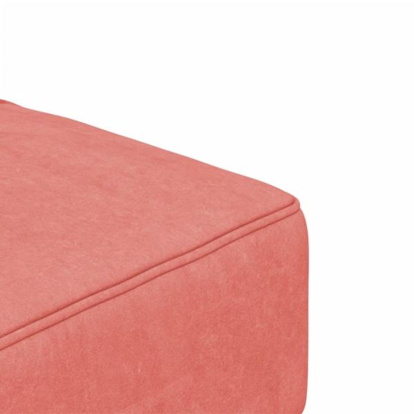 Schlafsofa 2-Sitzer mit 2 Kissen Rosa Samt