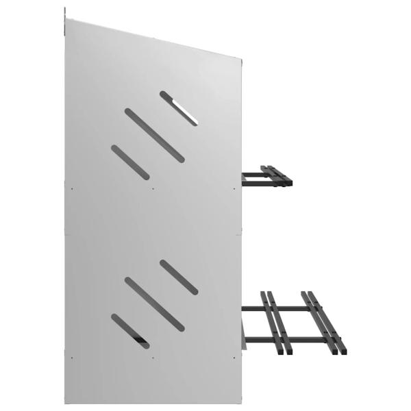 Hühner-Nistkasten mit 8 Fächern Verzinktes Silber Metall