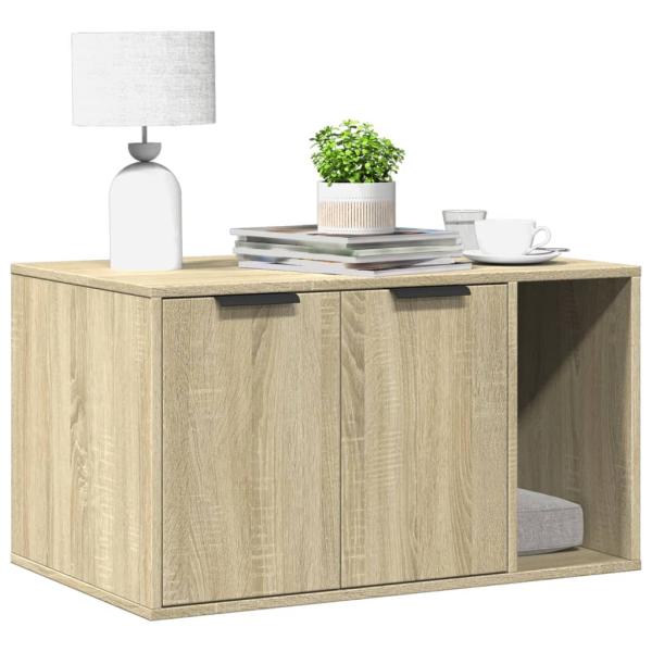 ARDEBO.de - Katzenklo Sonoma Eiche 80x50x45 cm Holzwerkstoff