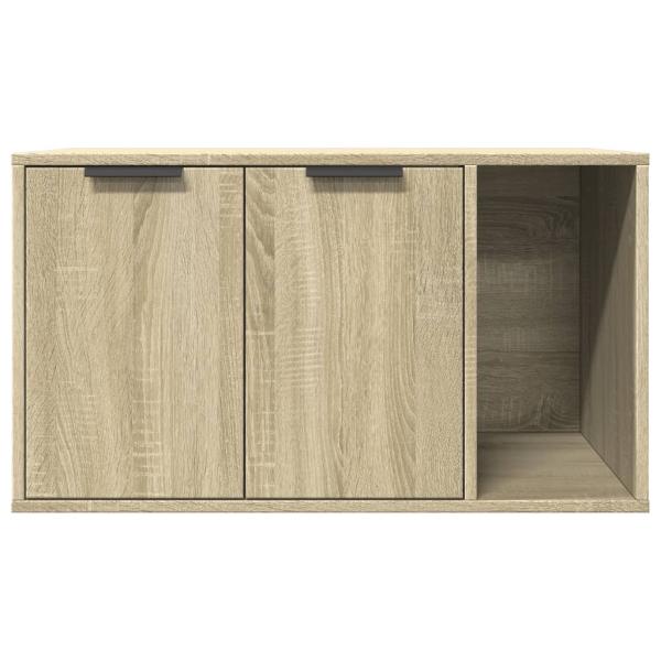 Katzenklo Sonoma Eiche 80x50x45 cm Holzwerkstoff