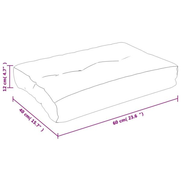 Palettenkissen Rosa 60x40x12 cm Stoff