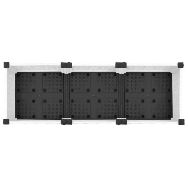 Hochbeet 120x40x23 cm Polypropylen