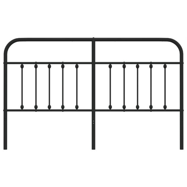 Kopfteil Metall Schwarz 160 cm