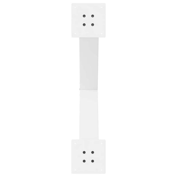 Esstischbeine X-Form 2 Stk. Weiß 70x(72-73) cm Stahl