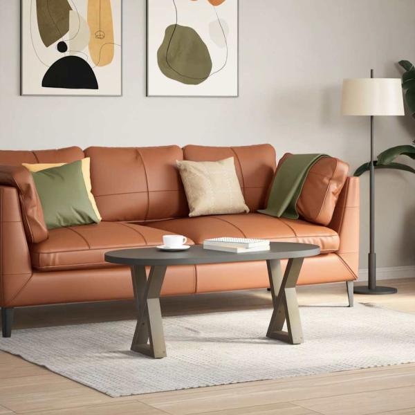 Couchtischbeine 2 Stk. Naturstahl 28x(42-43,3) cm Stahl