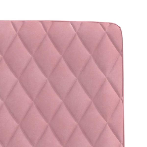 Esszimmerstühle 2 Stk. Rosa Samt