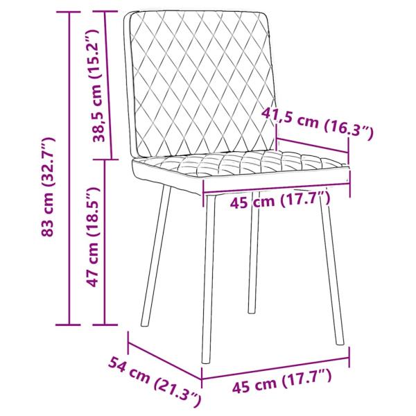 Esszimmerstühle 2 Stk. Rosa Samt