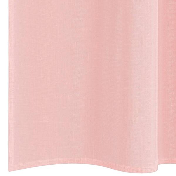 Voile Vorhänge mit Stangentaschen 2 Stk. Rosa