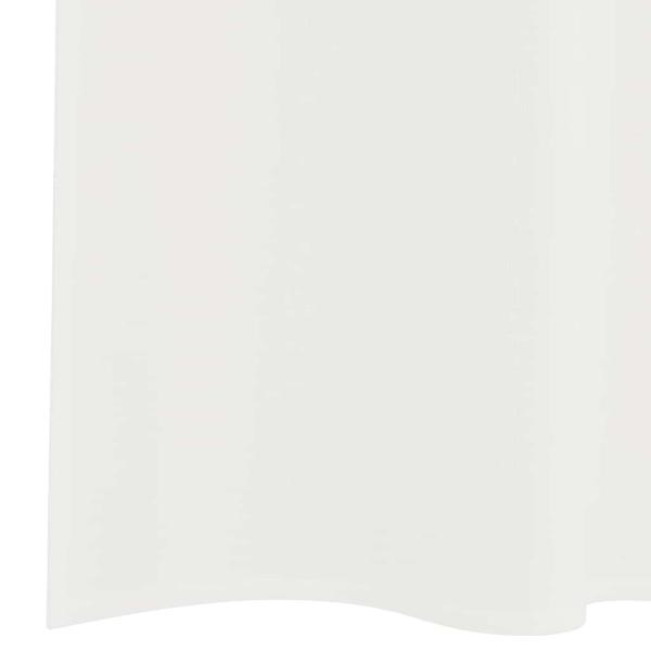 Voile Vorhänge mit Stangentaschen 2 Stk. Weiß