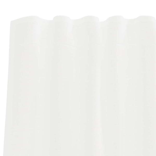 Voile Vorhänge mit Stangentaschen 2 Stk. Weiß