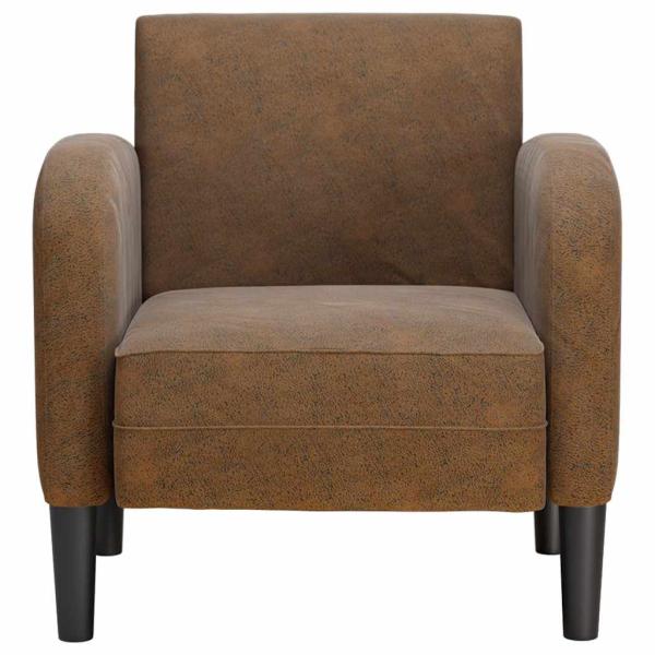 Sessel mit Armlehnen Braun 54 cm Kunstleder