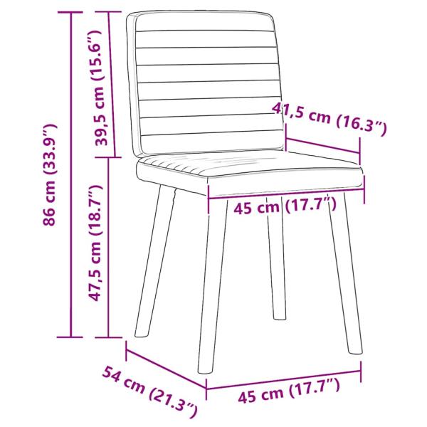 Esszimmerstühle 6 Stk. Schwarz Stoff