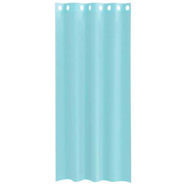 Voile Vorhänge mit Ösen 2 Stk. Türkis