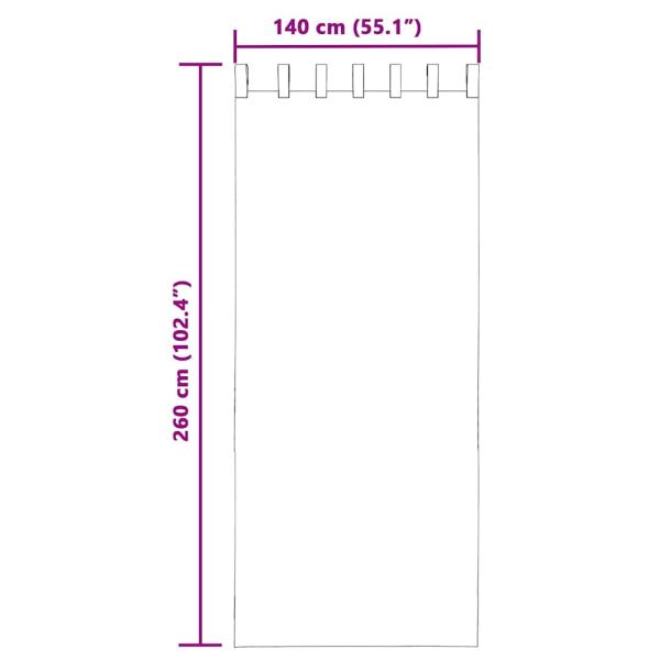 Voile Vorhänge mit Stangentaschen 2 Stk. Hellrosa