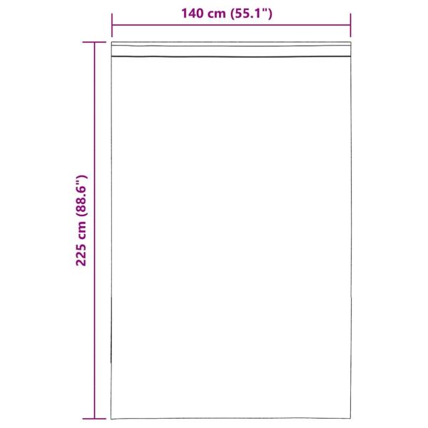 Voile Vorhänge mit Lasche 2 Stk. Braun