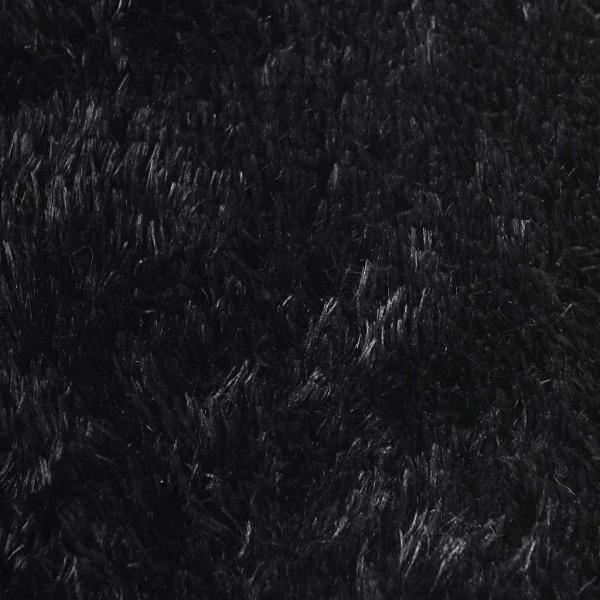 Teppich Shaggy Hochflor NAVARRA Schwarz 120x170 cm Polyester
