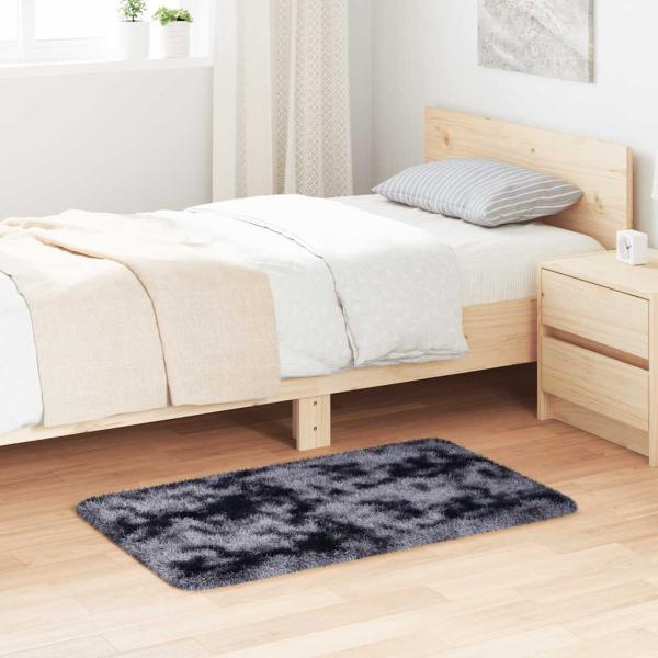 ARDEBO.de - Teppich Shaggy Hochflor NAVARRA Dunkelgrau 60x100 cm Polyester