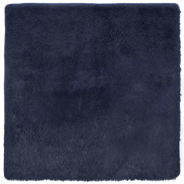 Teppich Shaggy Hochflor NAVARRA Marineblau 200x200 cm Polyester