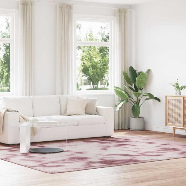 ARDEBO.de - Teppich Shaggy Hochflor NAVARRA Altrosa 240x340 cm Polyester