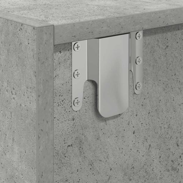 TV-Schrank Betongrau 60x31x25,5 cm Holzwerkstoff