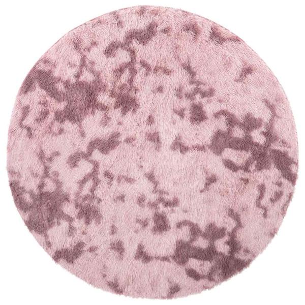 Teppich Shaggy Hochflor NAVARRA Altrosa 100x100 cm Polyester