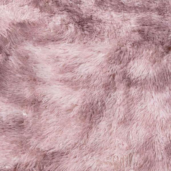 Teppich Shaggy Hochflor NAVARRA Altrosa 100x100 cm Polyester