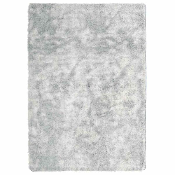 Teppich Shaggy Hochflor NAVARRA Silbergrau 240x340 cm Polyester