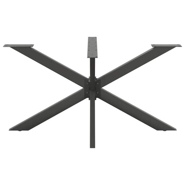 Esstischbein in Spinnenform Anthrazit 150x78x(72-73) cm Stahl