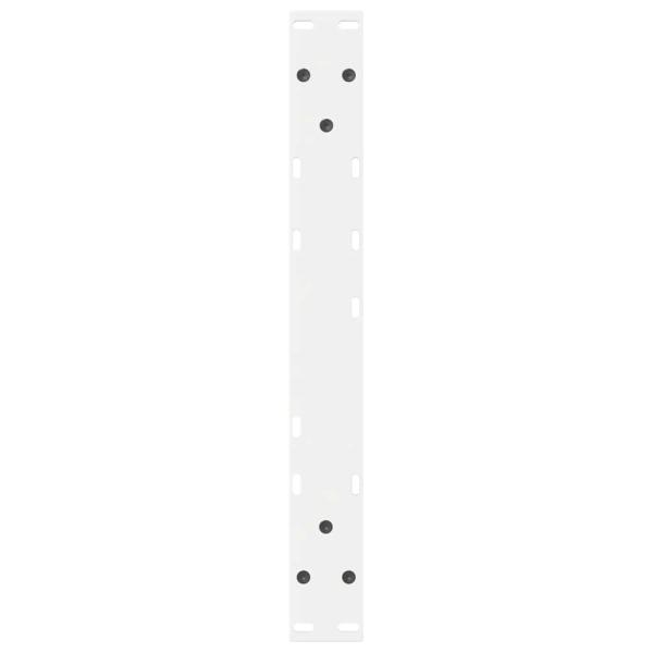 Couchtischbeine 2 Stk. Weiß 60x(42-43,3) cm Stahl