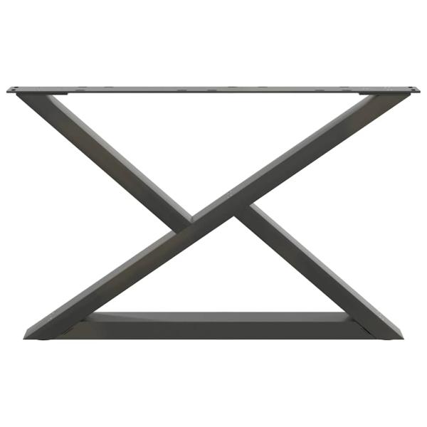 Couchtischbeine 2 Stk. Anthrazit 70x(42-43,3) cm Stahl