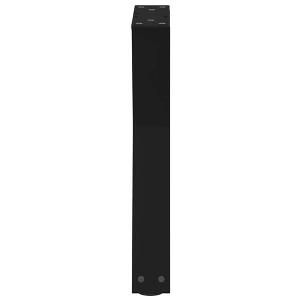 Couchtischbeine 2 Stk. Schwarz 38x(42-43,3) cm Stahl