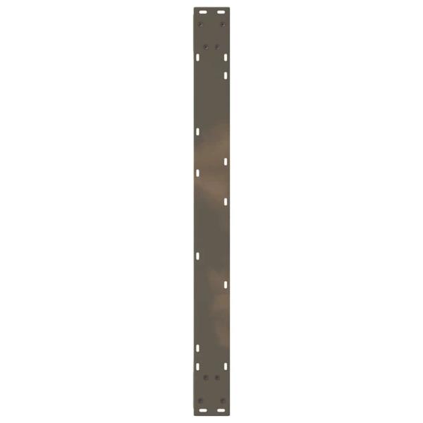 Esstisch Beine 2 Stück Naturstahl 90x(72-73,3) cm Stahl